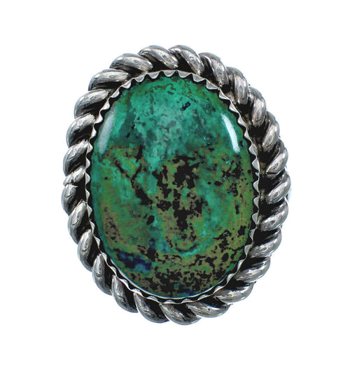 Turquoise Navajo Sterling Silver Ring Size 8 SN20232